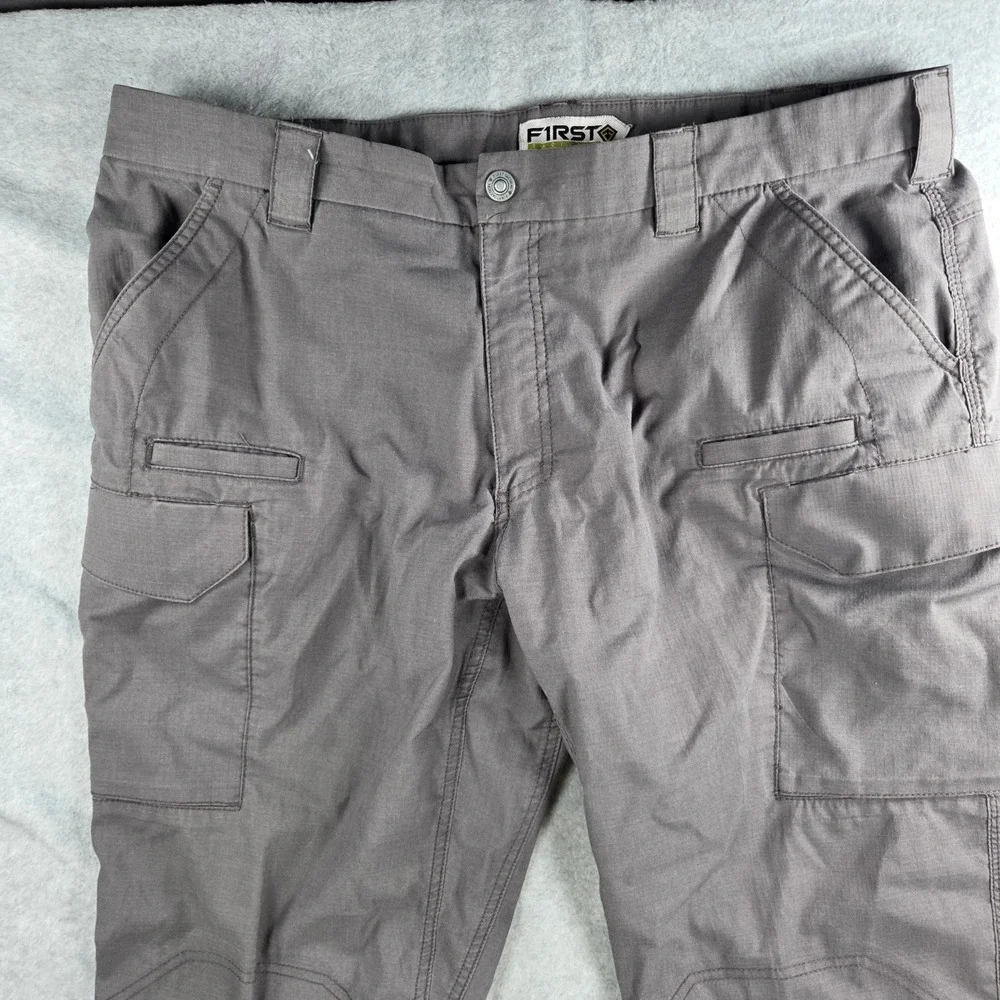 First Tactical Cargo Pants Mens 42 Grey Ripstop Utility Multi-Pocket 114006